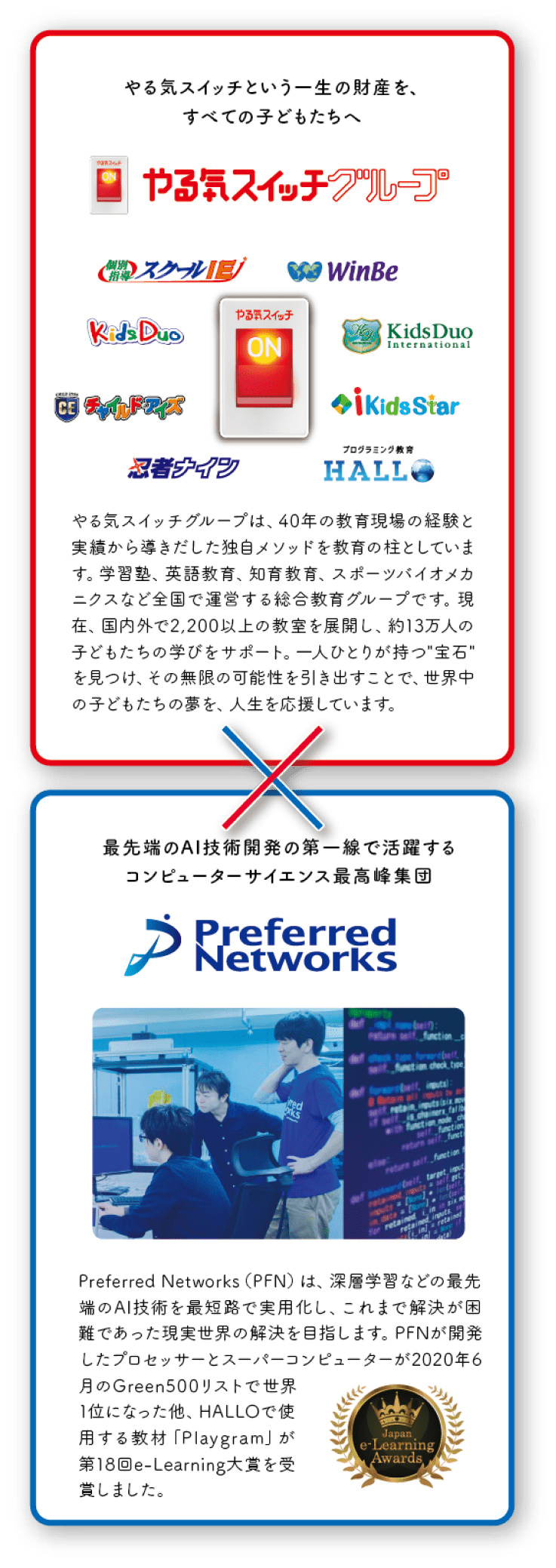 やる気スイッチグループ × PreferredNetWorks