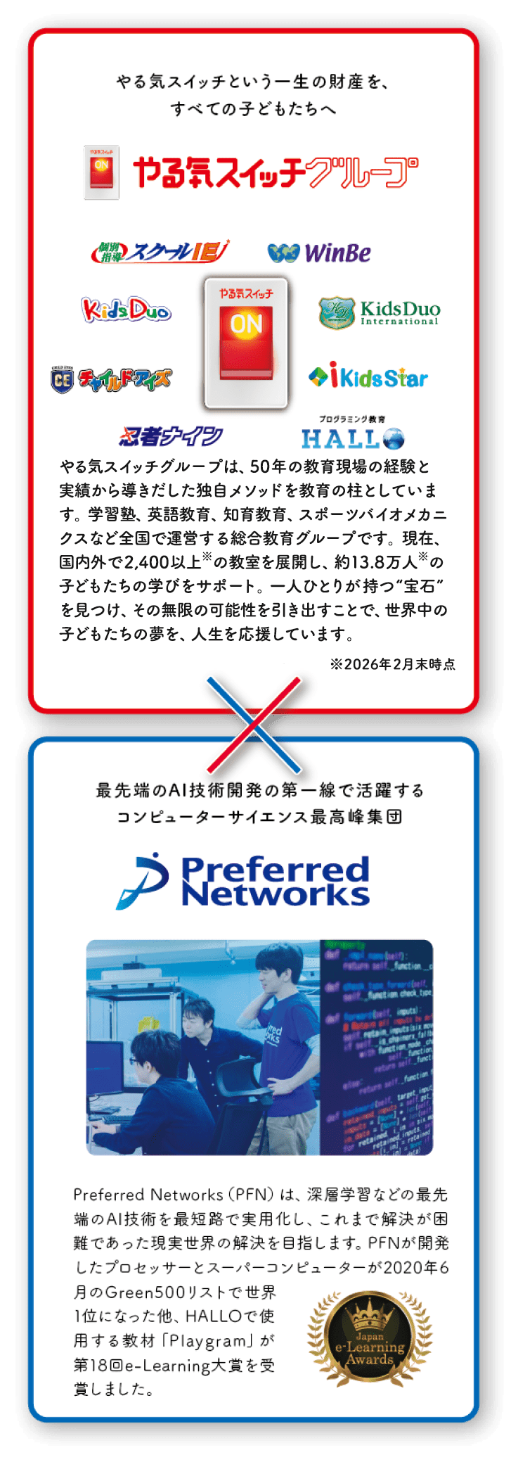 やる気スイッチグループ × PreferredNetWorks