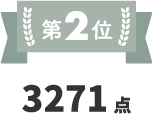 第2位 3271点
