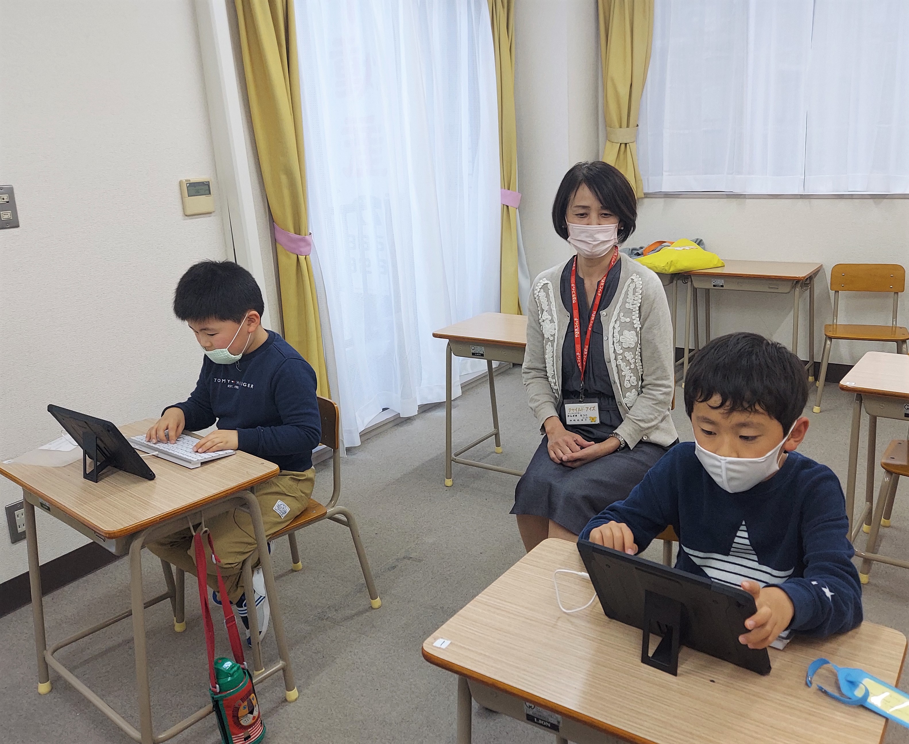 一之江校プログラミング思考を育てます！イメージ